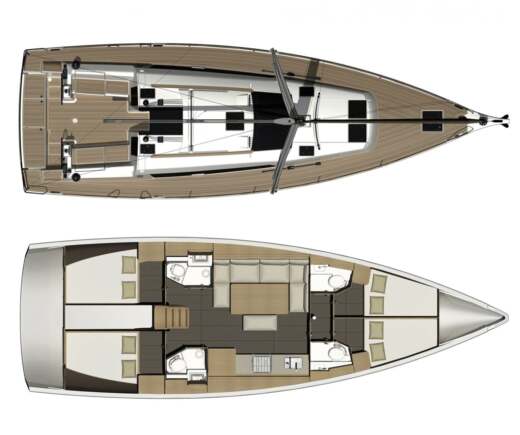 Sailboat Dufour Dufour 460 Grand Large boat plan