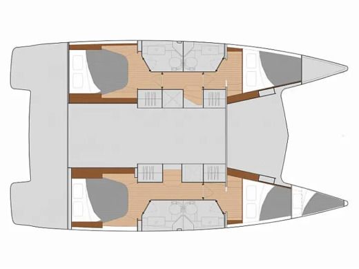Catamaran  Isla 40 Boat design plan