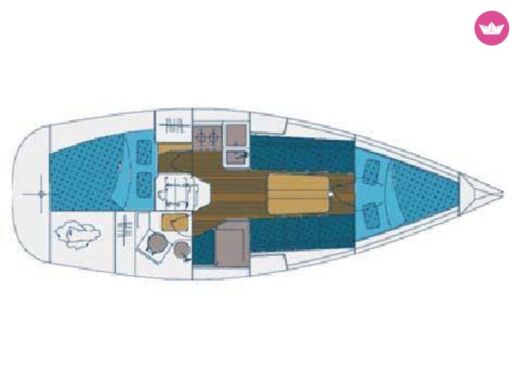 Sailboat Elan 31 Plan du bateau