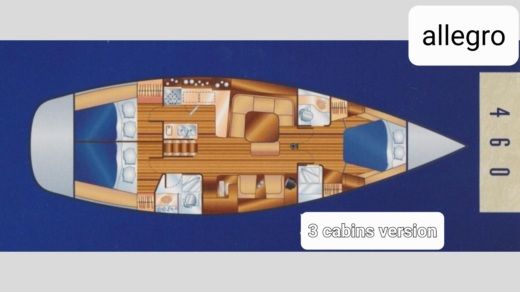 Sailboat Nikiti daily Cruises 460 boat plan
