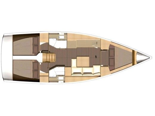 Sailboat DUFOUR 382 GL Plan du bateau