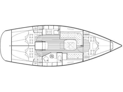 Sailboat  Bavaria 35 Cruiser Boat design plan