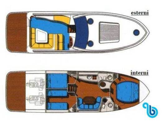 Motorboat Innovazione Progetti Mira 40 boat plan