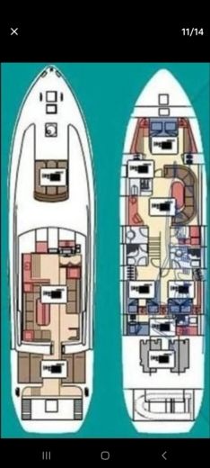 Motor Yacht Arno Cantieri Léopard 23 sport Boat layout