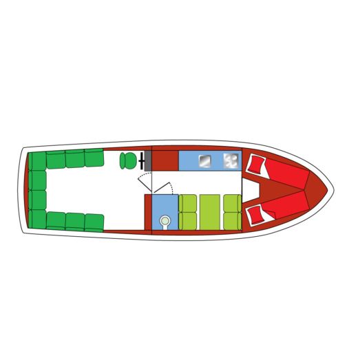 Houseboat Palan Sport 950 OK Plano del barco