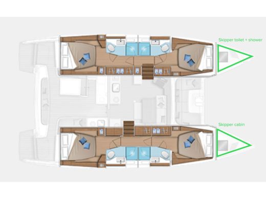 Catamaran Lagoon Lagoon 46 Plano del barco
