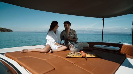 Corfu Motorboat Vanquish Vanquish 43 alt tag text