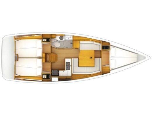 Sailboat Jeanneau Sun Odyssey 379 boat plan