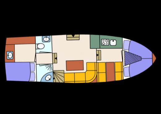 Houseboat Condor Pikmeerkruiser 1200 Boat design plan