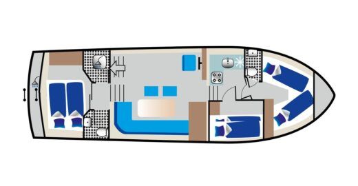 Houseboat Shogun 38 (HMR) Boat design plan