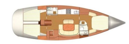 Sailboat Dufour 455 Grand Large Plan du bateau