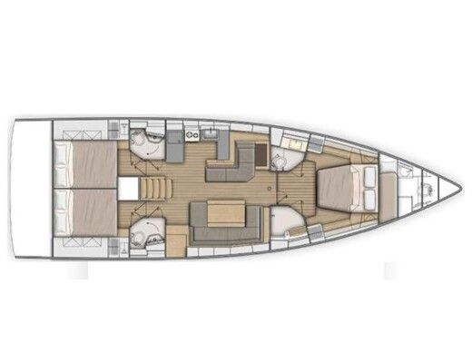 Sailboat Beneteau Oceanis 51.1 boat plan