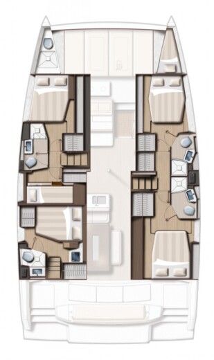 Catamaran Bali - Catana 4.6 Boat design plan