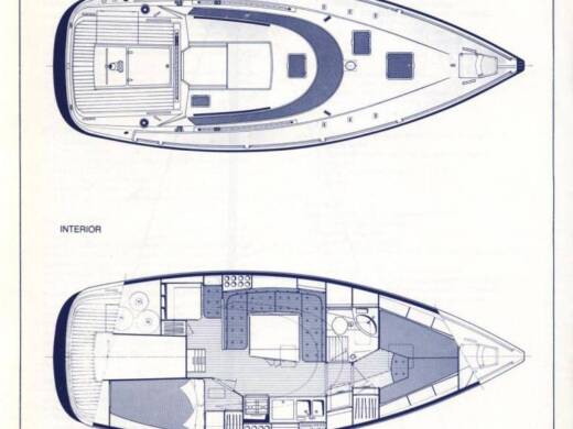 Sailboat Furia 2.0 Artha finish Boat layout