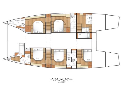 Catamaran Moon Yacht Moon 60 boat plan