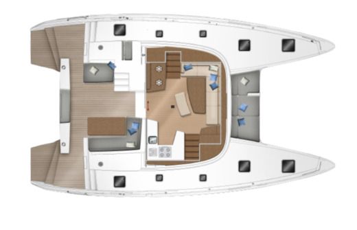 Catamaran Lagoon Lagoon 42 boat plan
