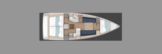 Sailboat JEANNEAU SUN ODYSSEY 350 Plan du bateau
