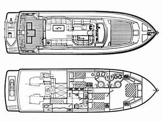 Motor Yacht Ferretti 175 Fly Boat layout
