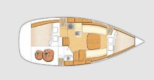 Sailboat Beneteau First 31.7 Plano del barco