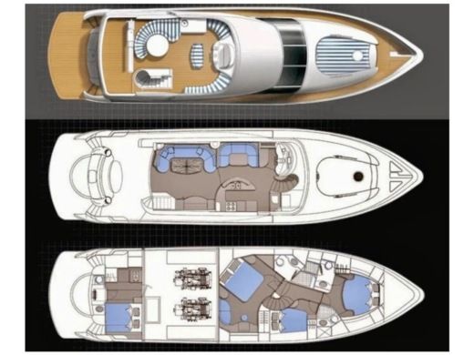 Motor Yacht YANETTI 23  meters luxury 23 meters Plan du bateau