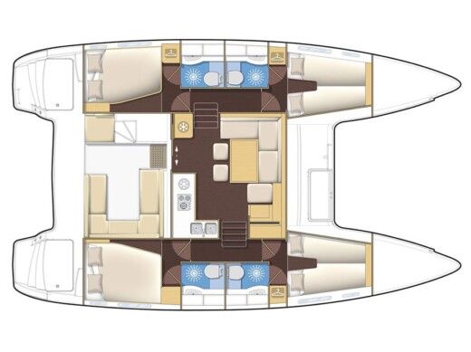 Catamaran  Lucia 40 Boat design plan