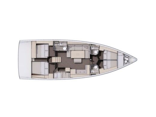 Sailboat Dufour 470 Plano del barco