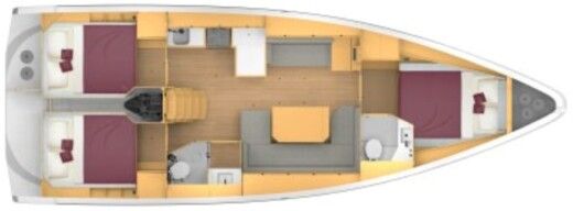 Sailboat Bavaria Bavaria C42 Boat design plan
