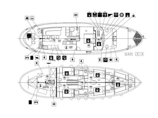 Sailboat  Gulet Adriatic Breeze boat plan