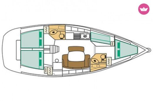 Sailboat Beneteau Cyclades 43