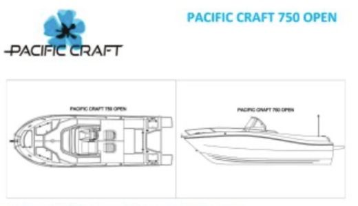 Motorboat PACIFIC CRAFT 750 OPEN Boat layout