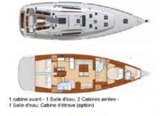 Sailboat OCEANIS 523 boat plan