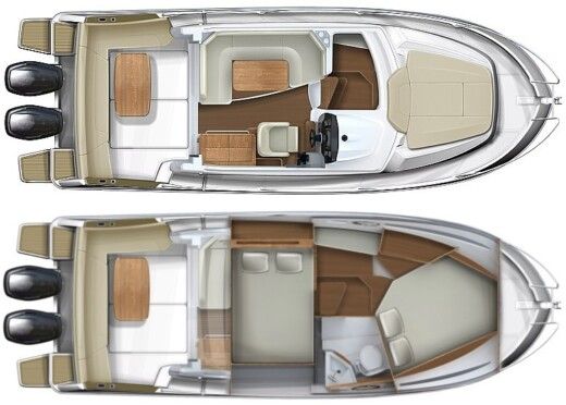 Motorboat Beneteau antares 8.80 boat plan
