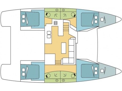 Catamaran  Elba 45 boat plan