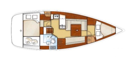Sailboat Beneteau Oceanis 37 boat plan