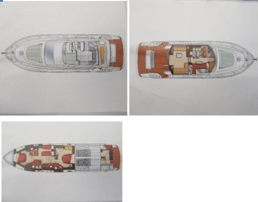 Motor Yacht Aicon 68 boat plan