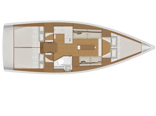 Sailboat DUFOUR 360 GL boat plan