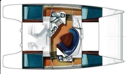 Catamaran Fountaine Pajot Lavezzi 40 Planta da embarcação