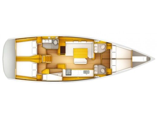 Sailboat  Sun Odyssey 509 Boot Grundriss