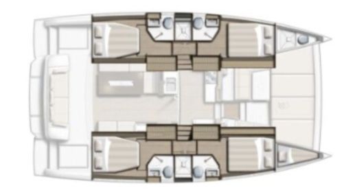 Catamaran Bali - Catana Bali 4.2 Plan du bateau