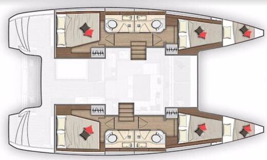 Catamaran Lagoon Lagoon 40 boat plan