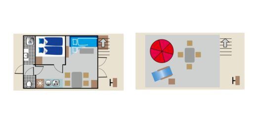 Houseboat Sundeck 400 (HMR) Planimetria della barca