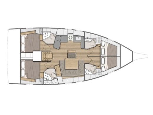 Sailboat Beneteau Oceanis 46.1 Plan du bateau