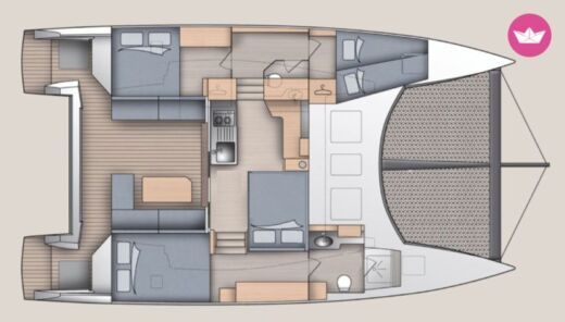 Catamaran C-Catamarans C-Cat 37 Boot Grundriss