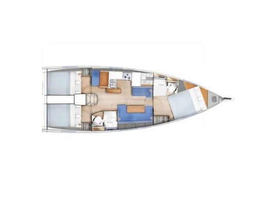 Sailboat  Sun Odyssey 410[G] Boot Grundriss