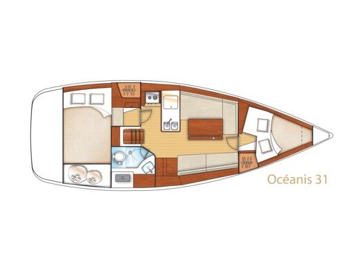 Sailboat BENETEAU OCEANIS 31 Boat design plan