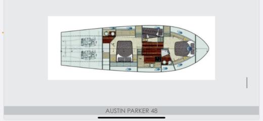 Motorboat Austin Parker Ap 48 Sundeck Boat design plan