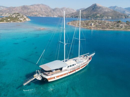 Sail Yacht Gulet Koray Ege Boat layout