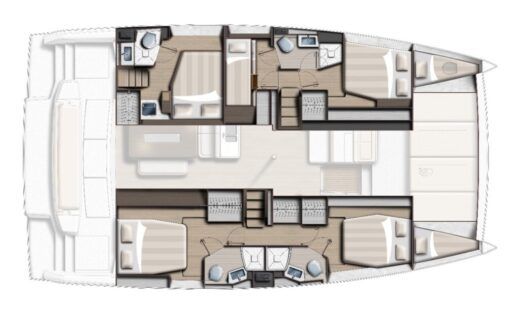 Catamaran  Bali 4.6 Plan du bateau