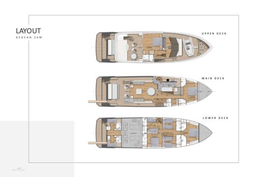 Motorboat Aegean Custom Plan du bateau