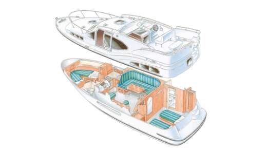 Houseboat Europa 300 Plano del barco